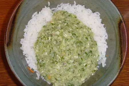Кабачки фаршированные сыром рёблюшон: шаг 1