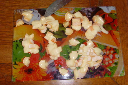 Кабачки фаршированные сыром рёблюшон: шаг 2