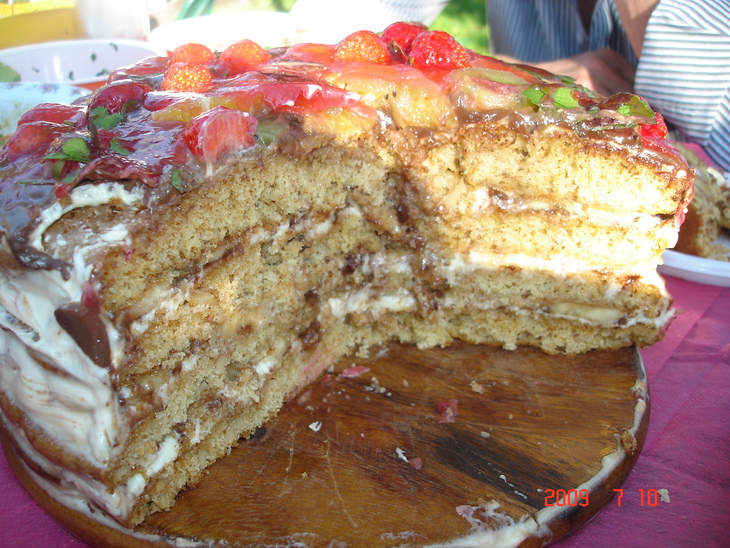 Торт медовик для мамы: шаг 9