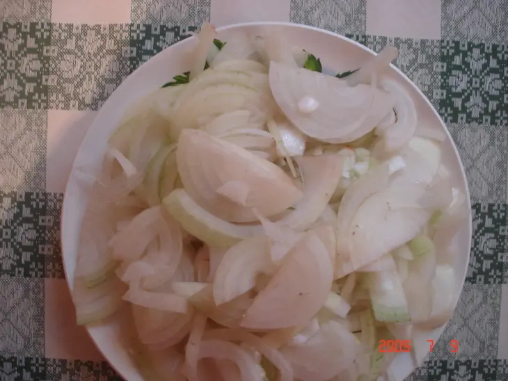 Салат с печенью богатырь: шаг 2
