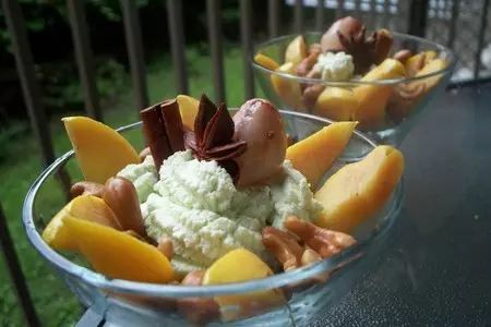 Десерт полезно вкусный с творогом и айвой !!!!: шаг 4
