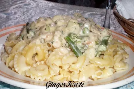 Паста с кабачком и стручковой фасолью: шаг 2