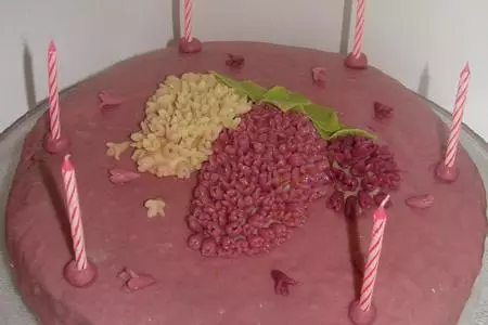 Сиреневый торт для любимой сестрёнки!: шаг 6
