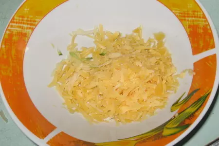 Оладьи с кабачков с сырной шапкой: шаг 2