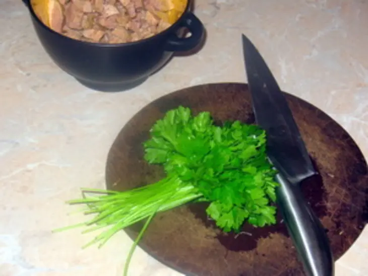 Салат с говядиной и помидорами: шаг 4