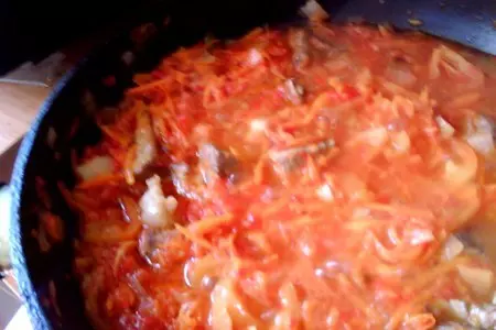 Рагу из стручковой фасоли // шпарагивка: шаг 5
