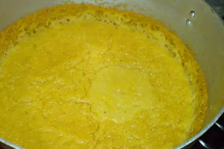 Кукурузная каша с вишнёвым борщём: шаг 1