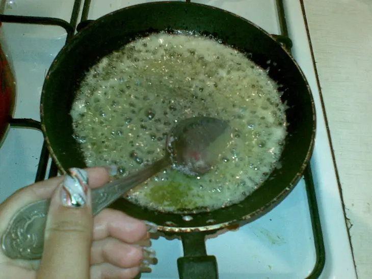 Пирог с абрикосами и ёштой под арахисовой корочкой: шаг 3