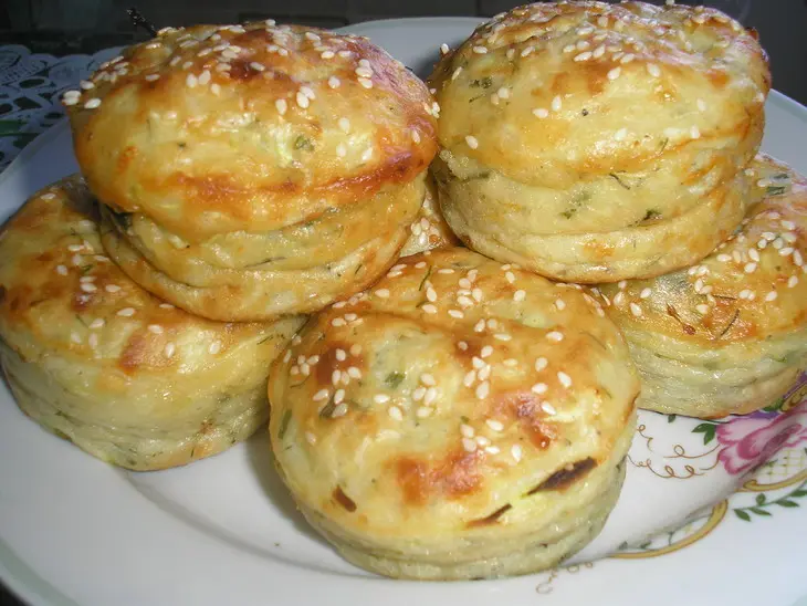 Маффины из кабачков и брынзы: шаг 4