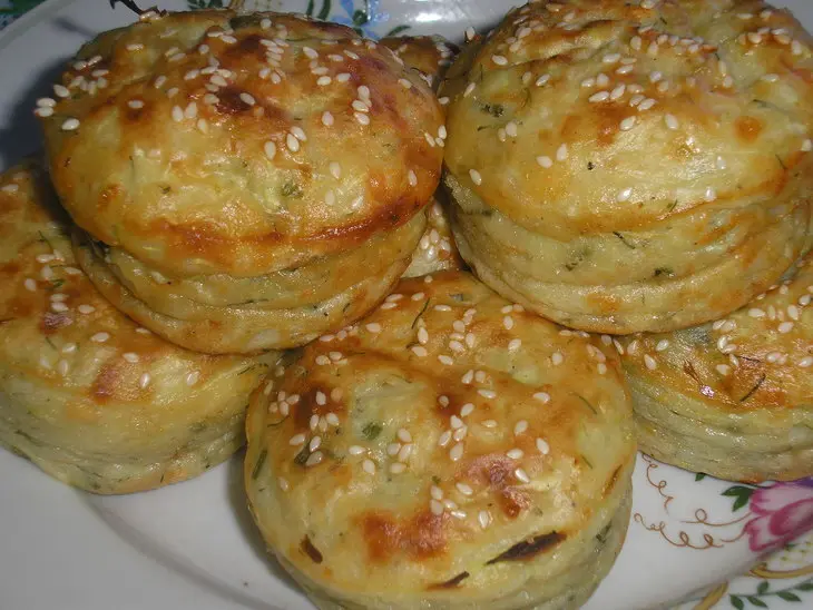 Маффины из кабачков и брынзы: шаг 5
