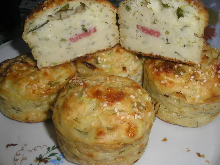 Маффины из кабачков и брынзы: шаг 6