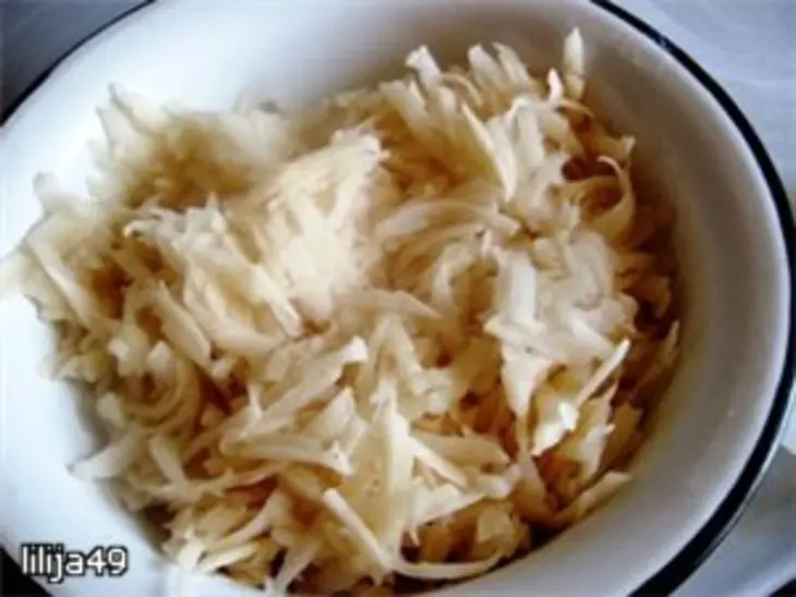 Батон из картошки с куриным мясом: шаг 2