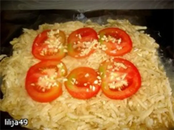 Батон из картошки с куриным мясом: шаг 5