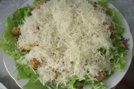 Салат "цезарь" с курицей: шаг 7