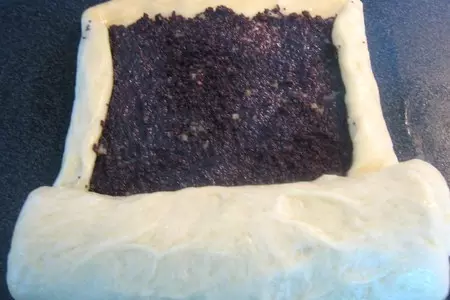 Треугольнички с маком по-другому: шаг 4