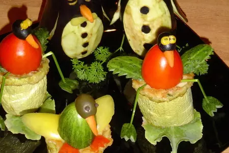 Овощная закуска "птичий рынок": шаг 9