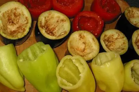 Фаршированные овощи ассорти: шаг 1