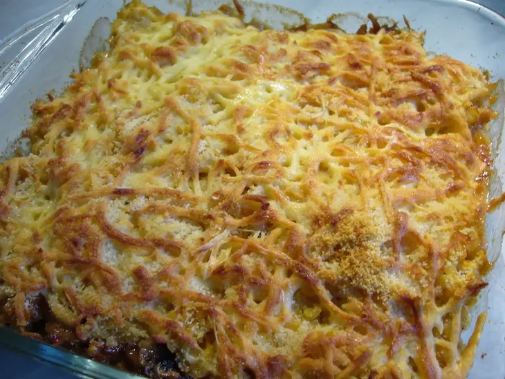 Гратен из чечевицы с шампиньонами: шаг 6