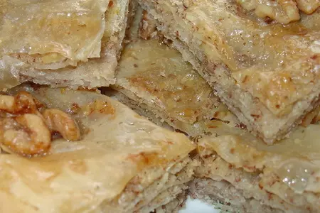 Баклава или пахлава из теста фило.: шаг 2