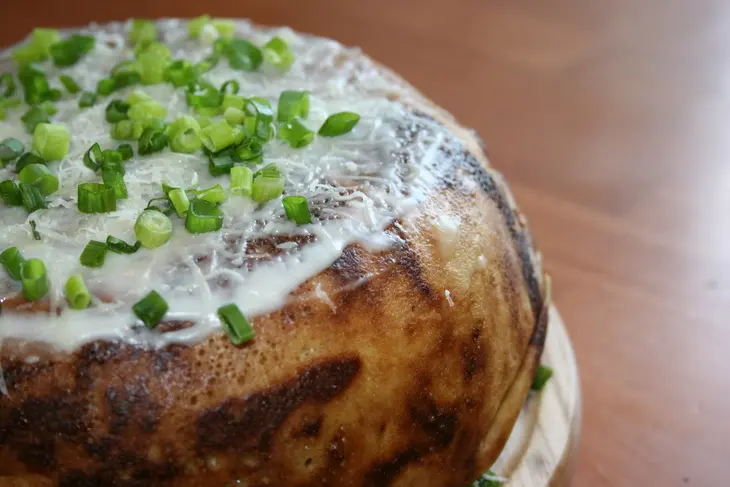 Блинчатый пирог с цуккини, баклажанами и грибами: шаг 5