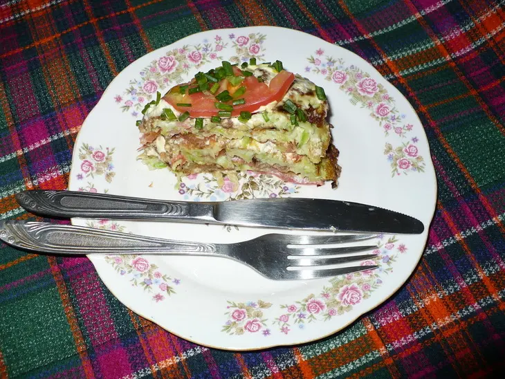 Кабачковый закусочный торт: шаг 3
