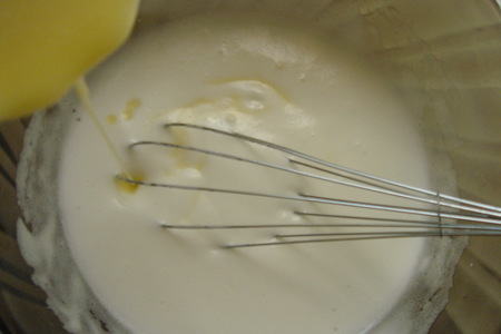 Торт "птичье молоко" на медовом бисквите: шаг 1