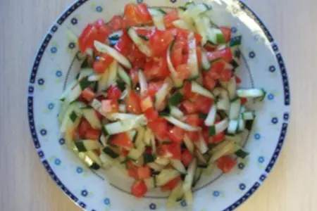 Блинчики с курицей и овощами: шаг 3