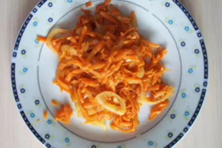 Блинчики с курицей и овощами: шаг 4