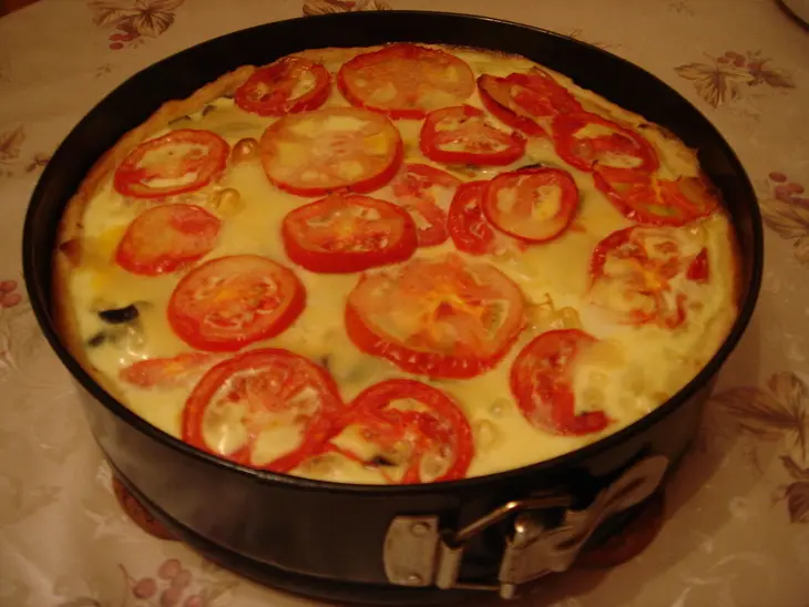 Киш с фаршем и овощами: шаг 7