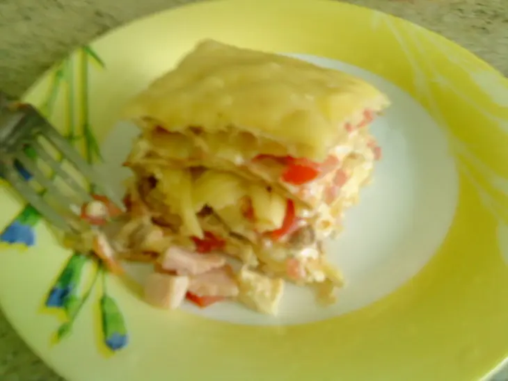 А-ля лазанья из мацы :): шаг 6