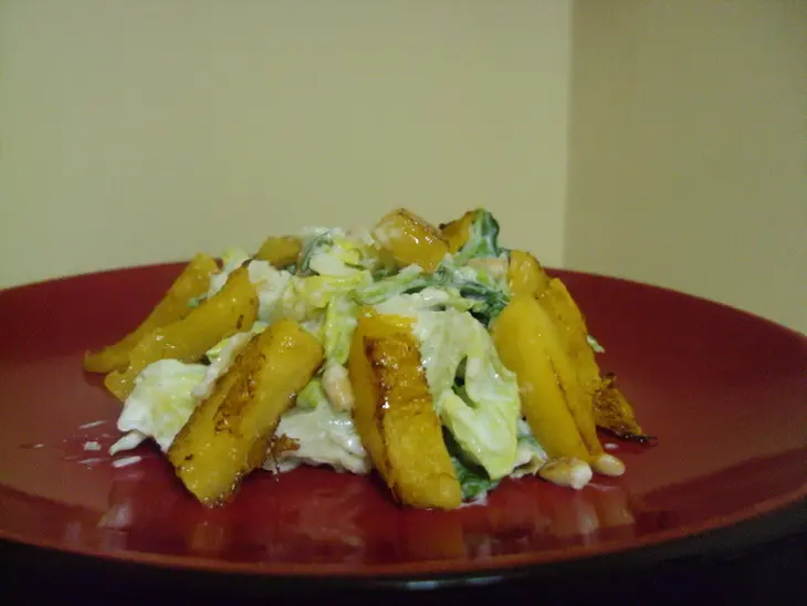 Салат с рукколой, манго и кедровыми орешками: шаг 7