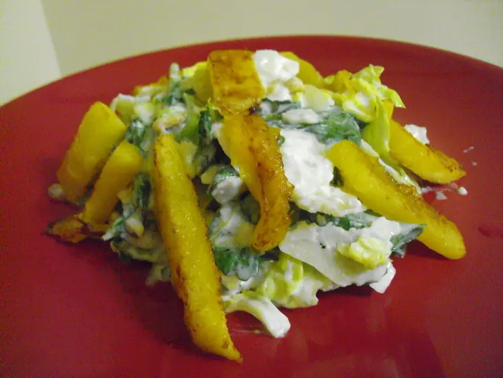 Салат с рукколой, манго и кедровыми орешками: шаг 9