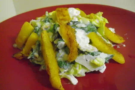 Салат с рукколой, манго и кедровыми орешками: шаг 9