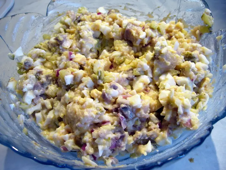 Рубленная сельдь (heringhäckerle) со сладкой баварской горчицей: шаг 2