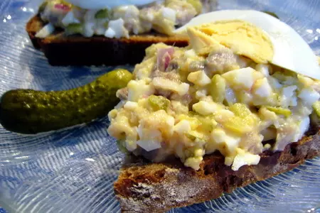 Рубленная сельдь (heringhäckerle) со сладкой баварской горчицей: шаг 3