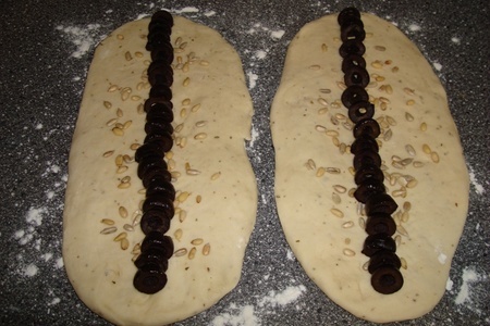 Французский хлеб с маслинами (в духовке): шаг 5
