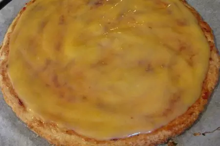 Фруктово-ягодная пицца с лимонным курдом: шаг 3