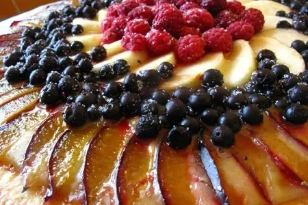 Фруктово-ягодная пицца с лимонным курдом: шаг 6