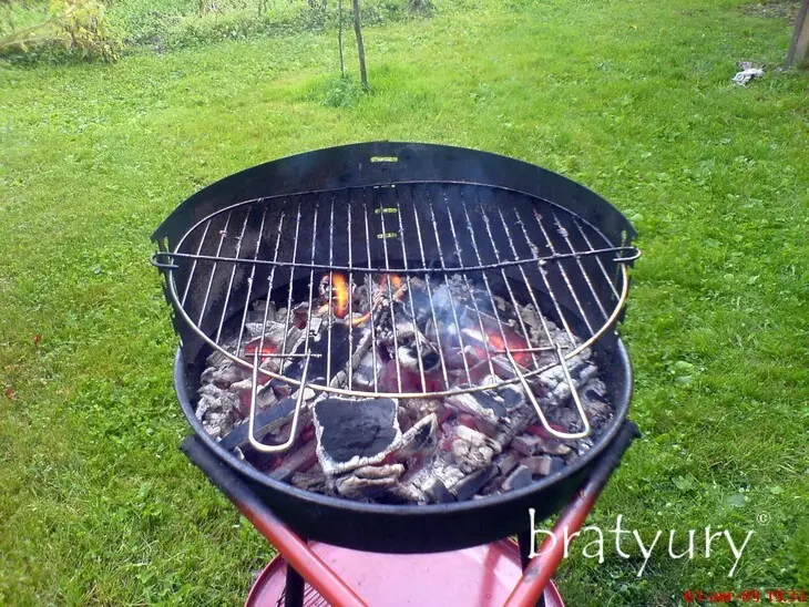 Шашлык дачный с еловыми ветками: шаг 2