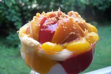 Десерт творожно фруктовый !! полезно вкусный завтрак !!: шаг 2