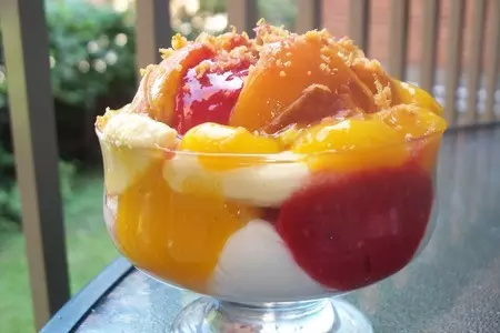 Десерт творожно фруктовый !! полезно вкусный завтрак !!: шаг 3