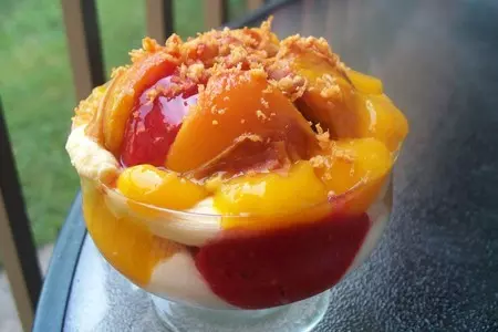 Десерт творожно фруктовый !! полезно вкусный завтрак !!: шаг 4