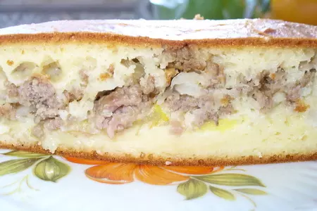 Очень нежный мясной пирог с кабачком (быстрого приготовления): шаг 7