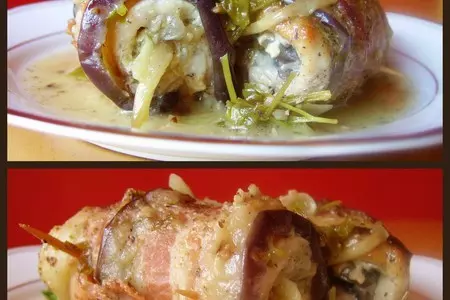 Рулетики с мясом  "баклажановая шалость": шаг 2