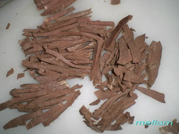 Салат из сердца с сыром: шаг 2