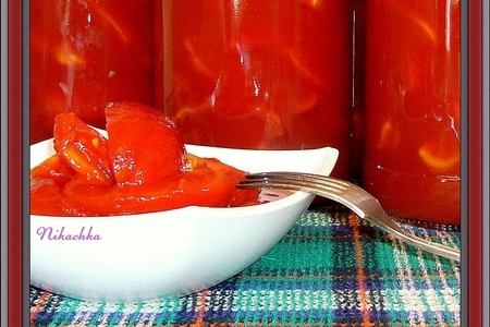 Помидоры в томатном соке: шаг 4