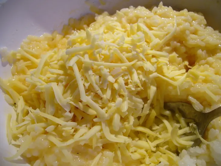 Гратен рисовый  с мясом и грибами: шаг 2