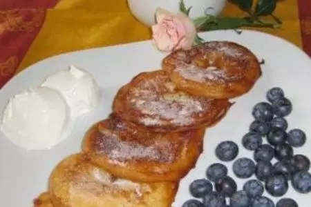 Блины "яблочные колечки": шаг 5