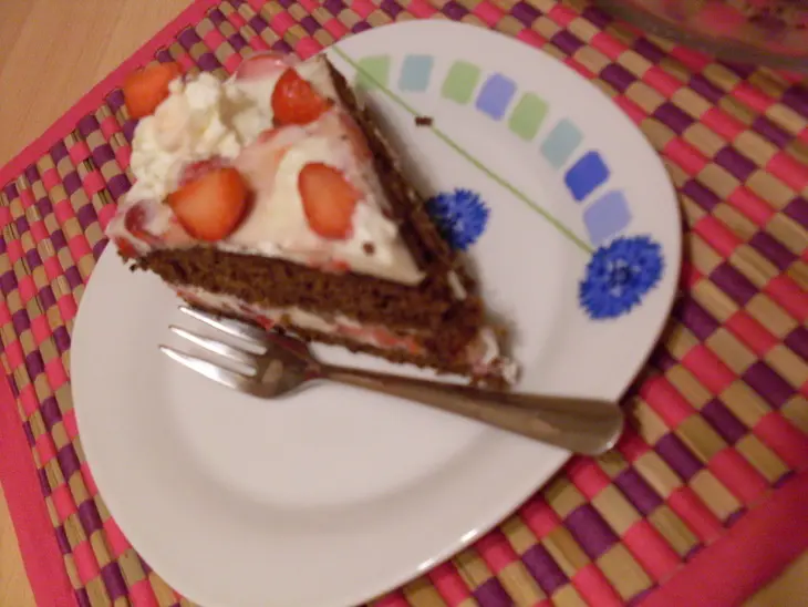 Торт панна котта с клубникой: шаг 2