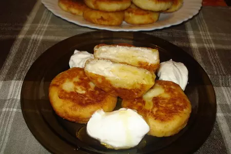 Сырники с бананами: шаг 5